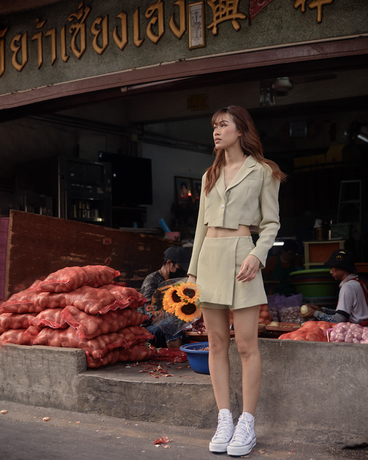 Thai Girl in Chinatown Bangkok Thailand